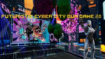 Futuristic Cyber City Gun Game 2.0